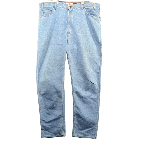 Levi's Signature Men's Flex Denim Straight Jeans Blue 42x32 5-Pocket Zip Fly - Picture 1 of 13
